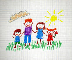 Œuvre du Bébé art dessin Images d'enfants colorées sur papier